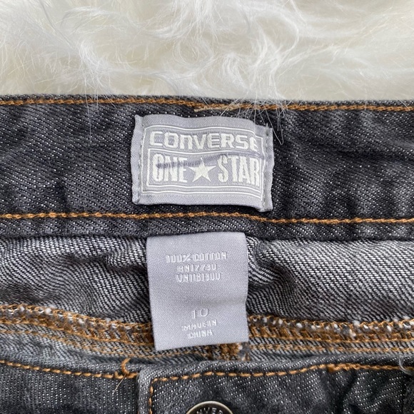 CONVERSE ONE STAR | Y2K black, denim skirt - Picture 3 of 5